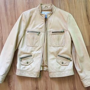 Nine West Leather Jacket Medium